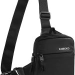 ANBEKO Small Crossbody Sling Bag Fanny Packs for Men Women, Mini Travel Shoulder Messenger Bag Chest Bag